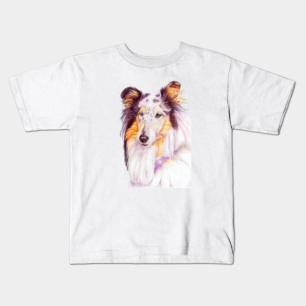 Collie - blue merle Kids T-Shirt by doggyshop